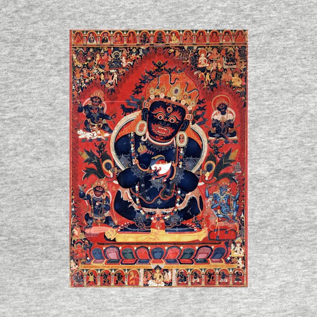 Mahakala Tibetan Buddhist Wrathful Deity by TammyWinandArt